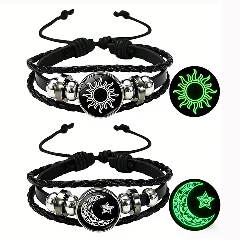Snap Fastener Set - Набор из 2 светящихся в темноте
