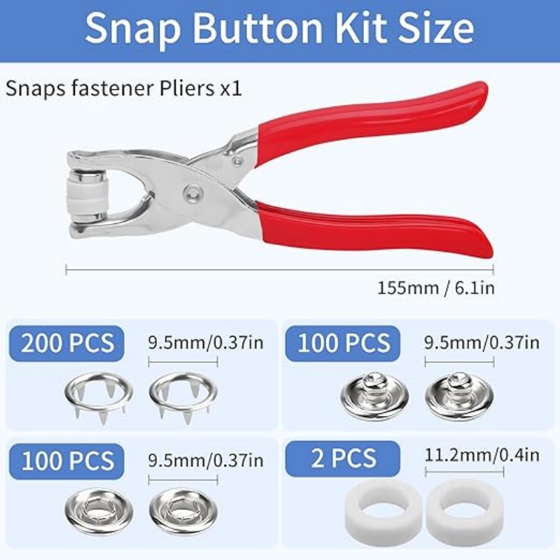 Набор металлических кнопок-защ – обзор и цена Snap Fastener Set