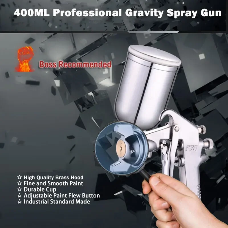 Регулируемый краскопульт F-75  – обзор и цена Metallic Spray Paint
